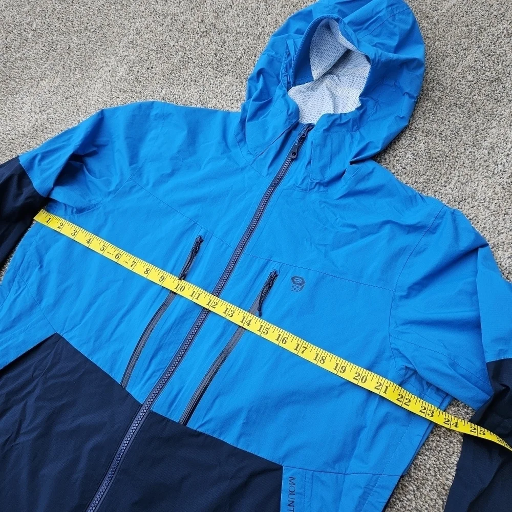 Mountain Hardwear ThunderShadow Jacket Blue Zip Up Coat Mens Size Medium